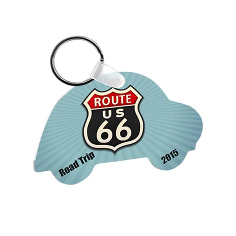 Oval Aluminum Two Sided Sublimation Keychain - 2.5