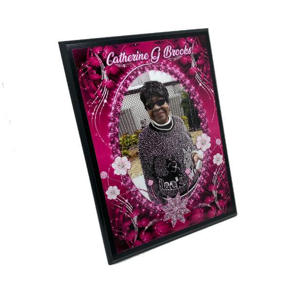 9" x 12" Gloss Finish Plaque with Aluminum Photo Panel - 4everKeepsakes