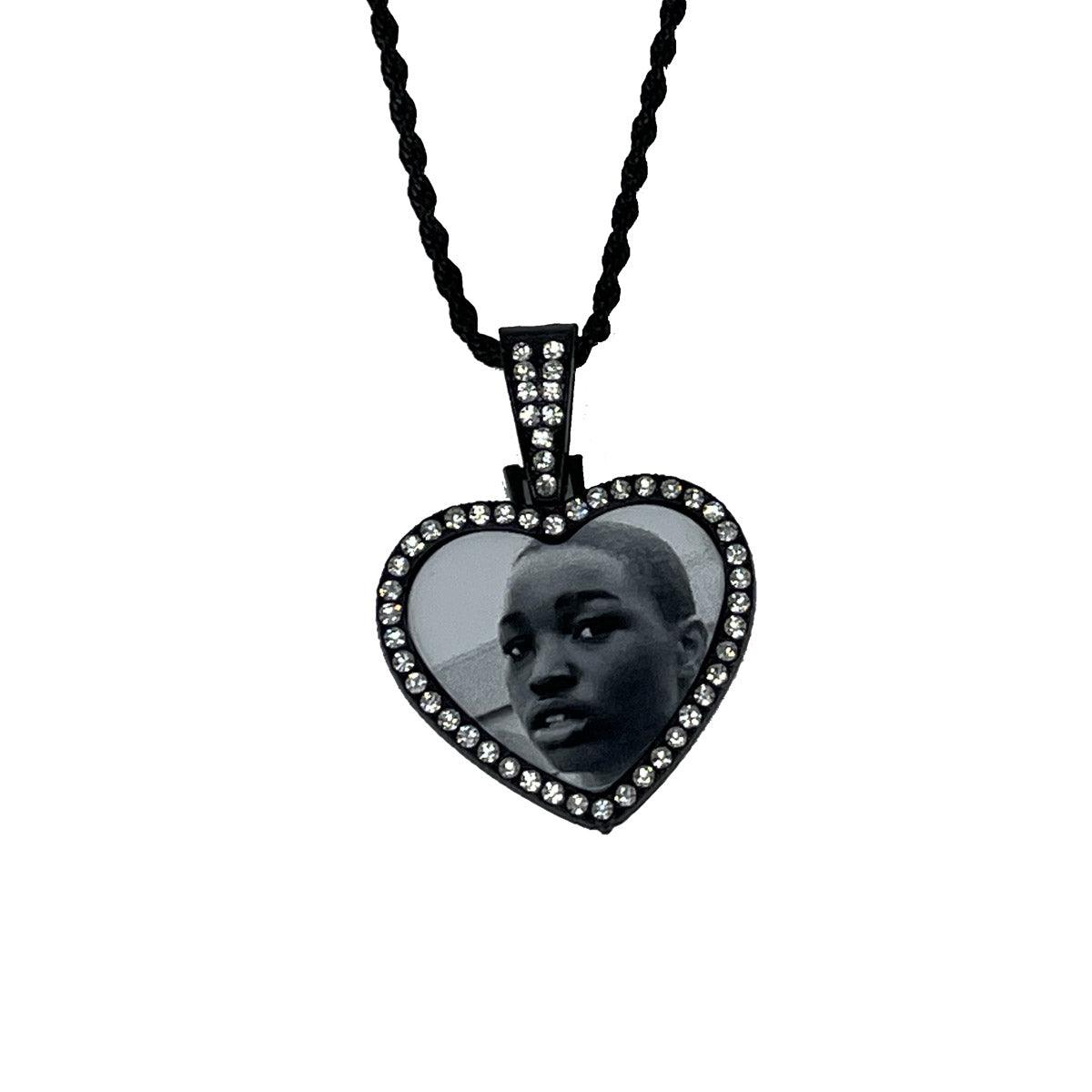 Heart Rhinestone Pendant - 4everKeepsakes 