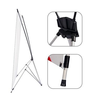 Small X Banner Stand 30" x 60" w/ Custom Banner - 4everKeepsakes 