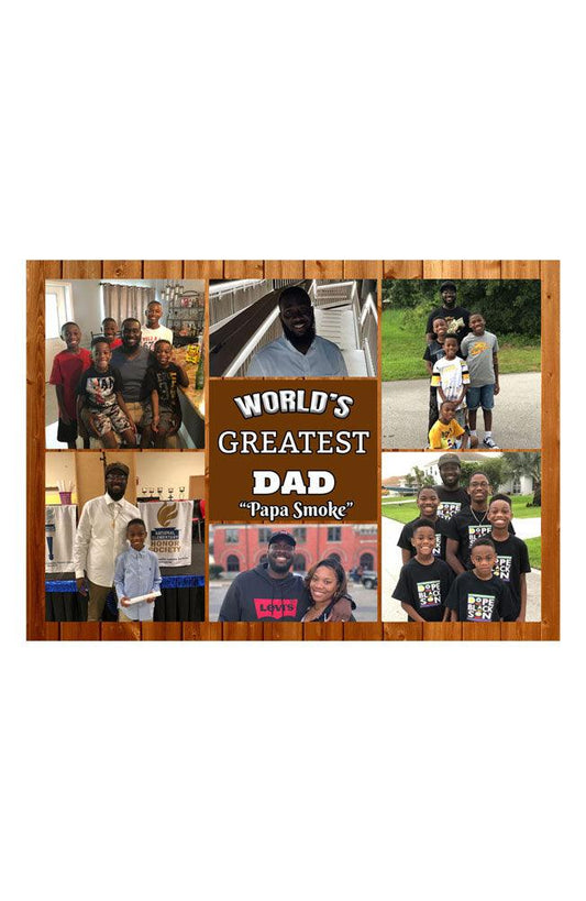 A Father's Greatness Canvas Collage - 4everKeepsakes 