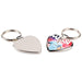 Heart Shape Sublimation Blank Keychain - 4everKeepsakes 
