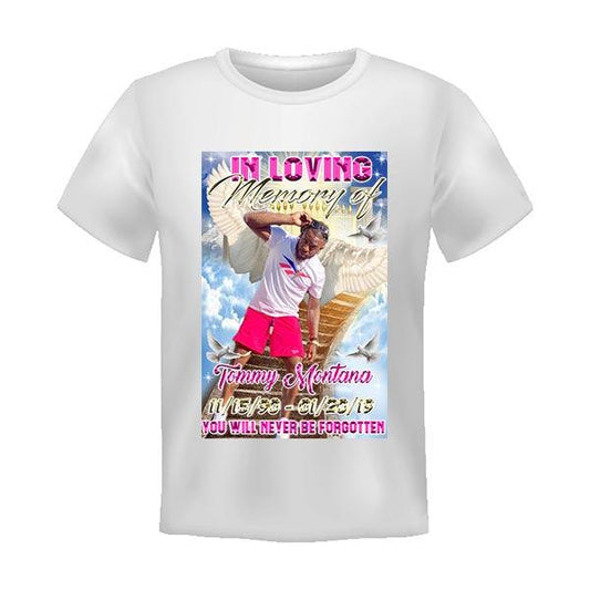 Performance White Tee w/ Sublimation - 4everKeepsakes 